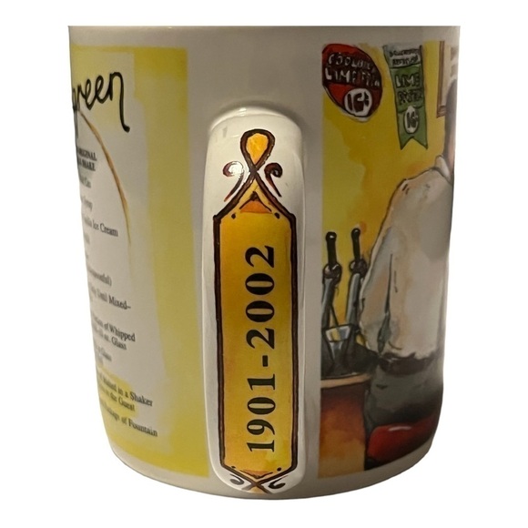 WALGREEN nostalgic commemorative mugs pictorial/recipe 1901-2002 advertising-2 - Picture 8 of 14